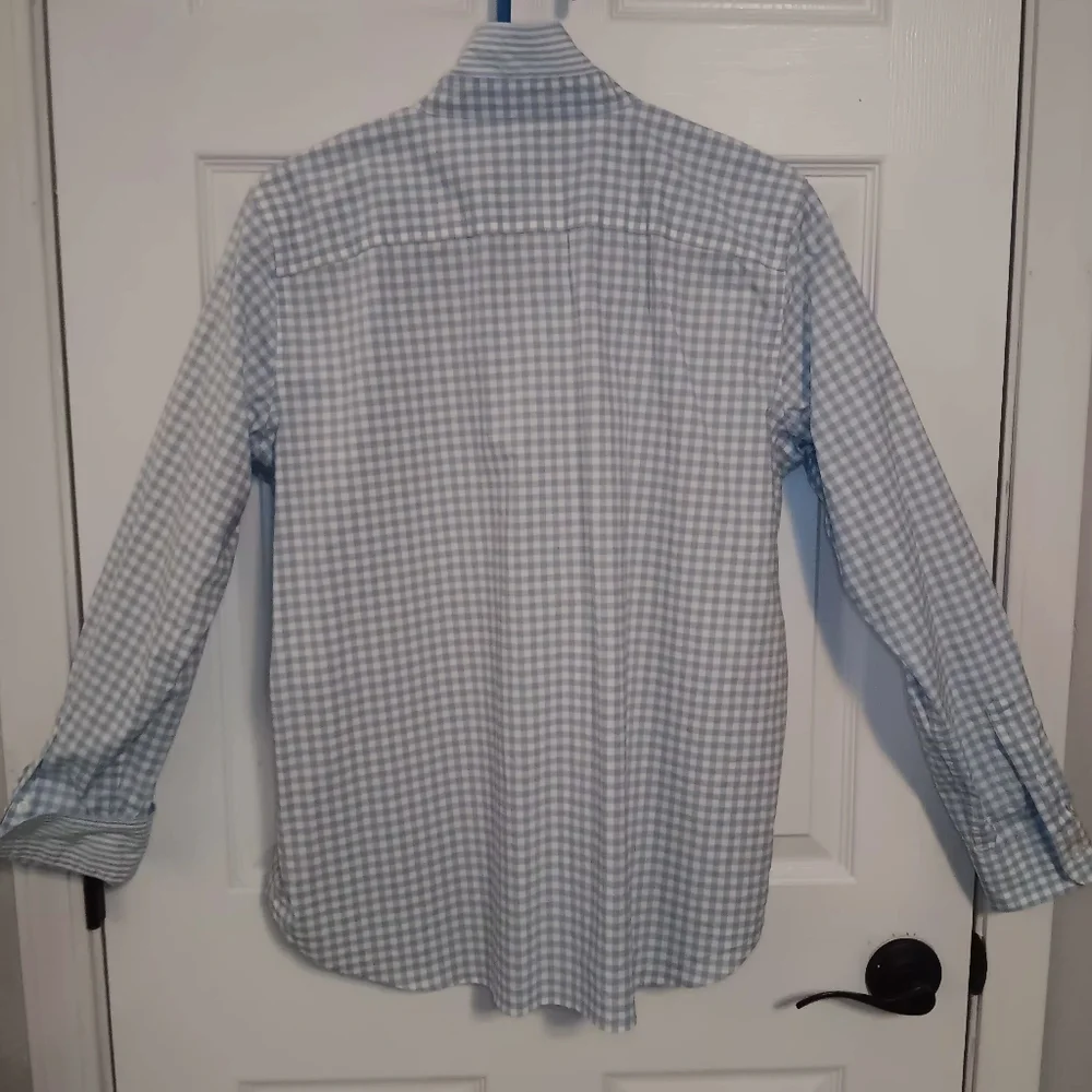 Lauren Ralph Lauren Non Iron Straight Fit Checked Button Front Shirt - Picture 7 of 8